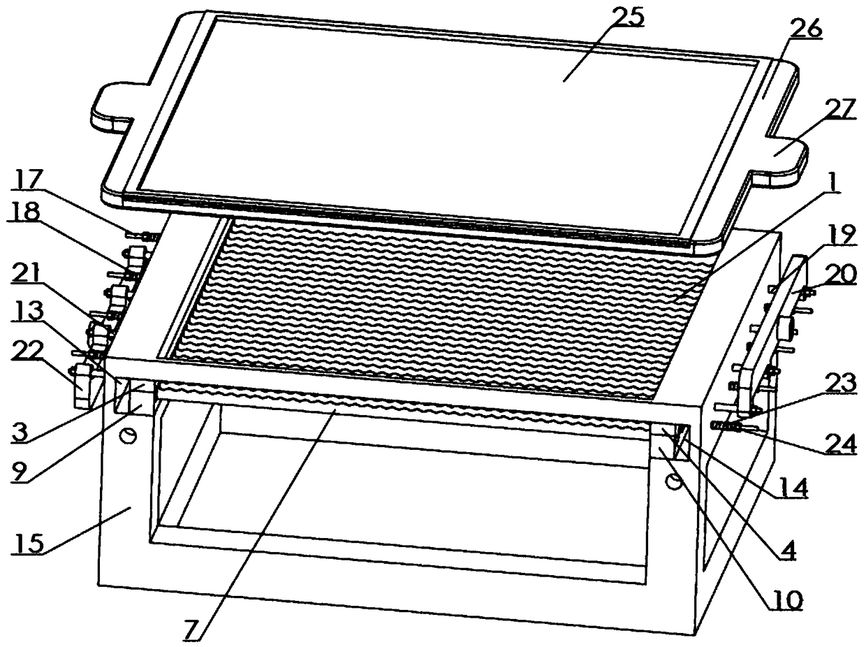 A reciprocating kiwi fruit slicer