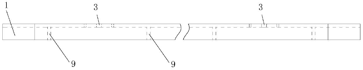 Mold frames for pouring prefabricated laminated slabs and molds for pouring prefabricated laminated slabs