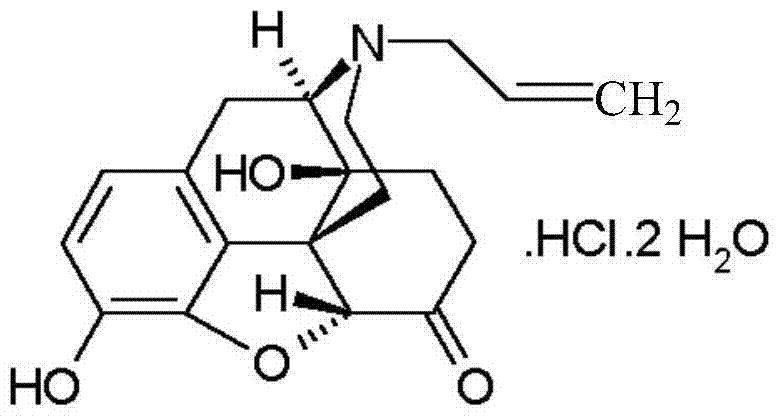 Pharmaceutical naloxone hydrochloride composition for injection and preparation method of pharmaceutical naloxone hydrochloride composition