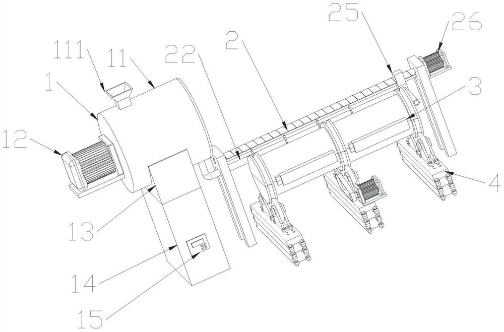 A multi-stage steel composite concrete pipe pile and its production device