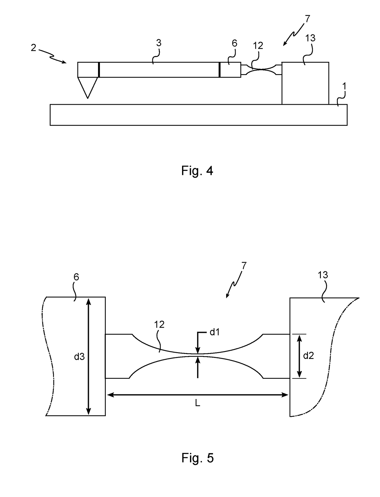 Device for detecting mechanical decoupling pressure