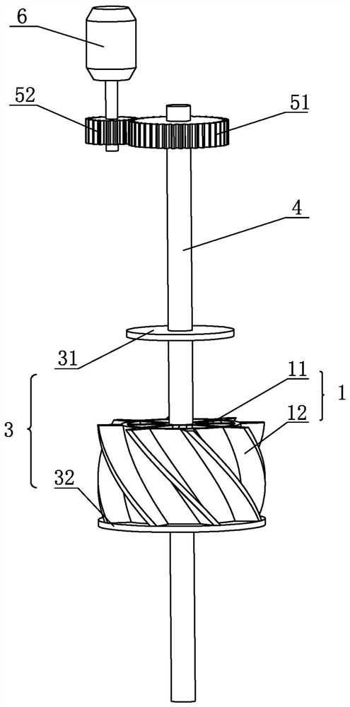 Novel double-helix rotor type wave power generation device