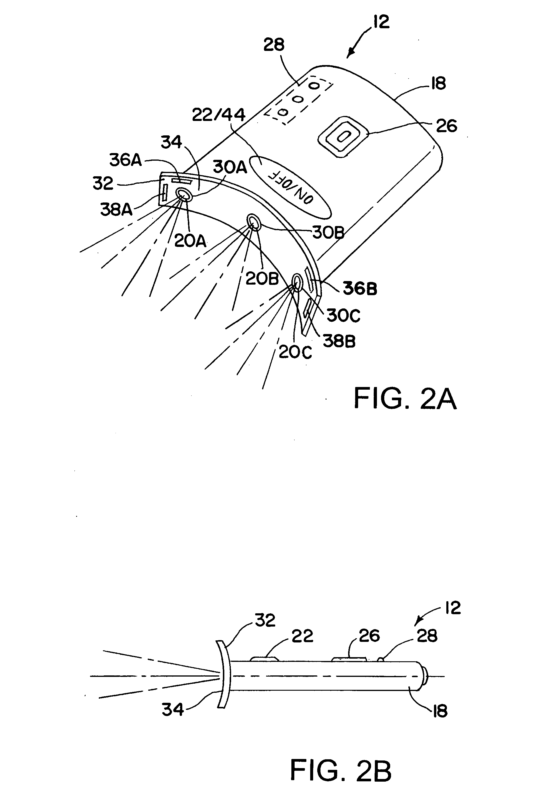 Compact tooth whitening device