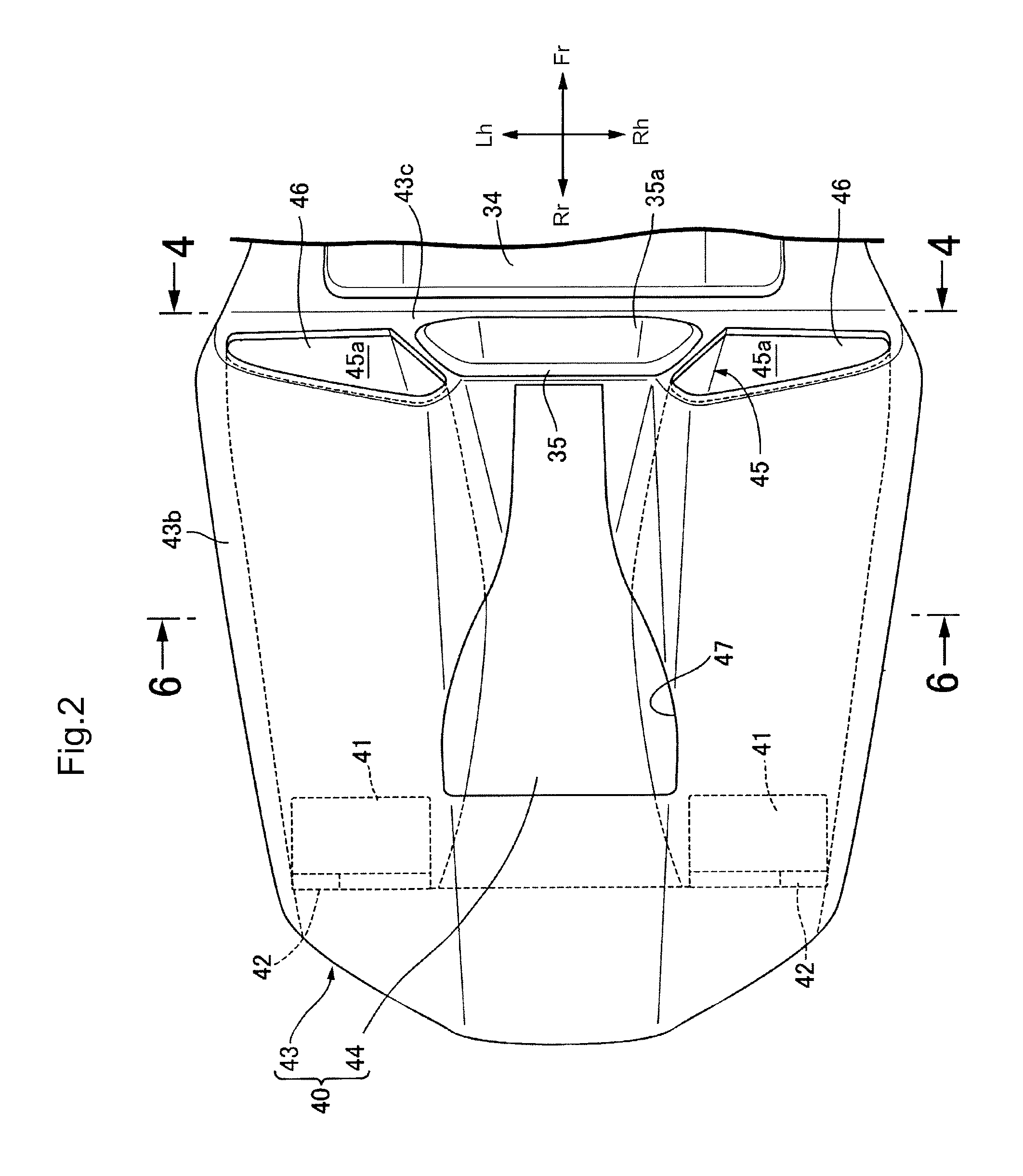 Rear structure of motorcycle