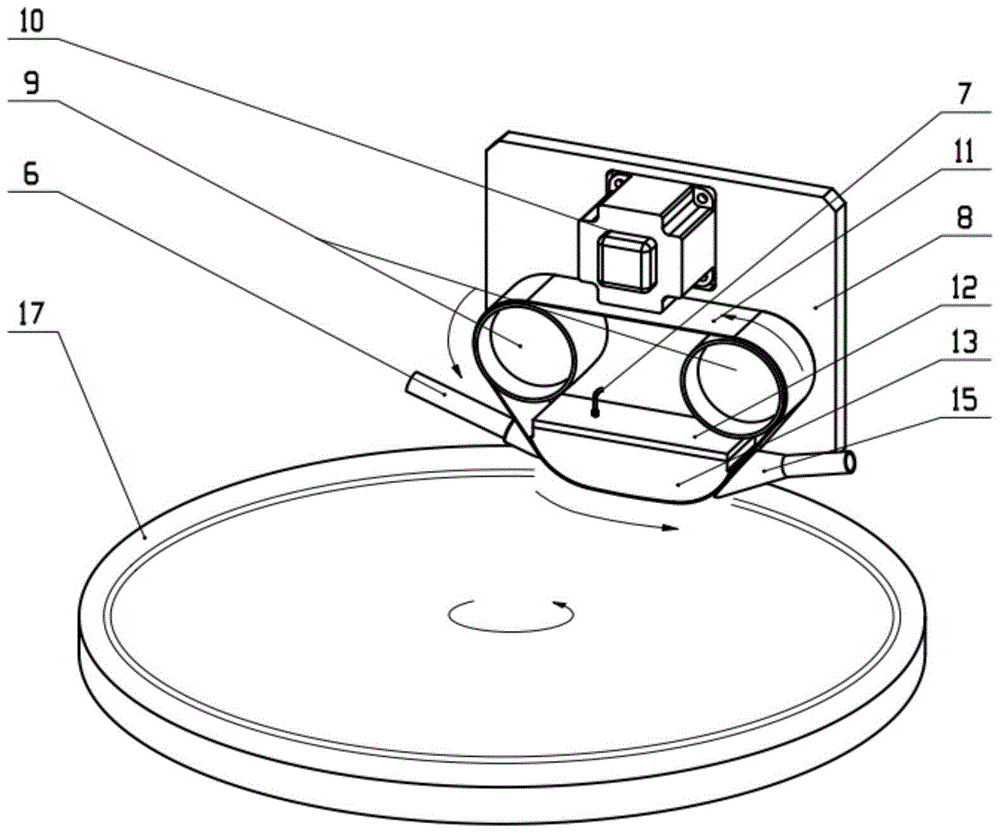 Magnetorheological polishing device suitable for ultra-large aperture optical processing