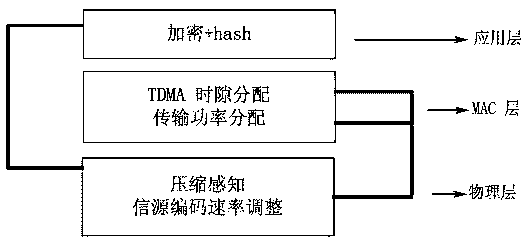 Energy-saving sensor data collection method based on cross layer safe compression