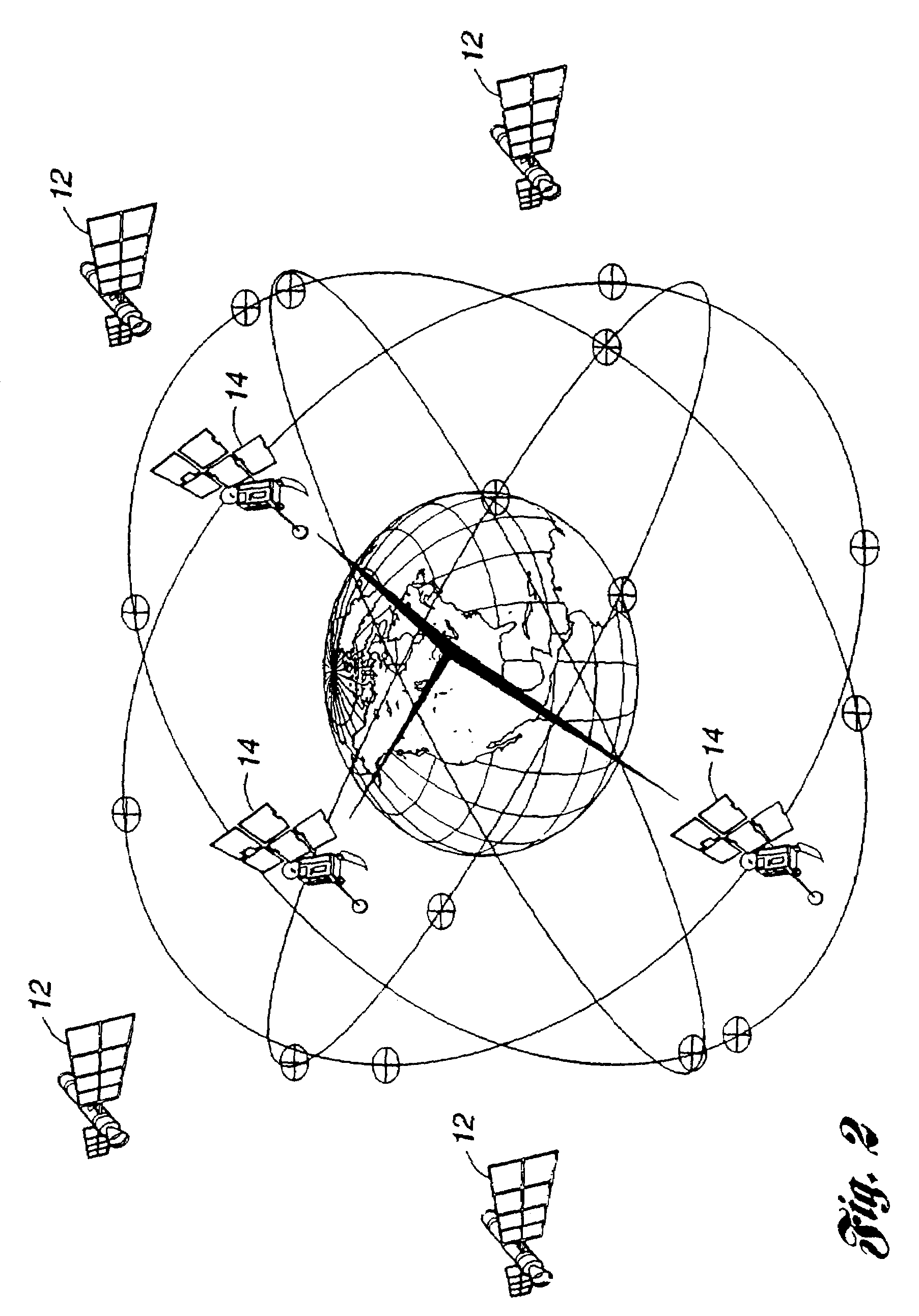 Broadband communication system for mobile users in a satellite-based network