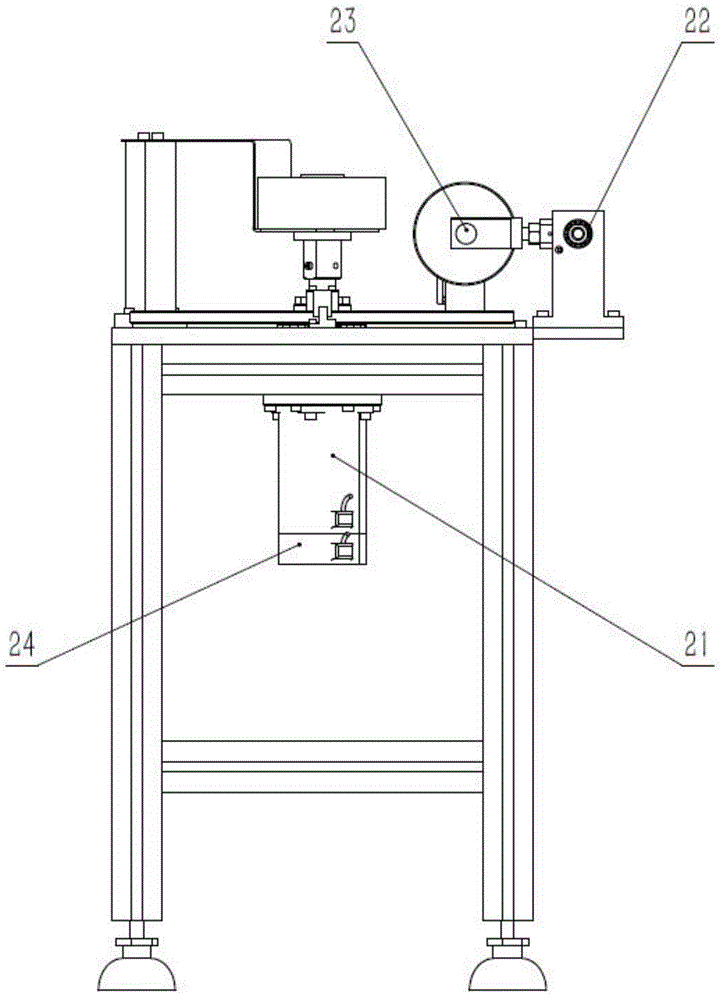 Servo-type multi-station rotary table and precision property testing device thereof