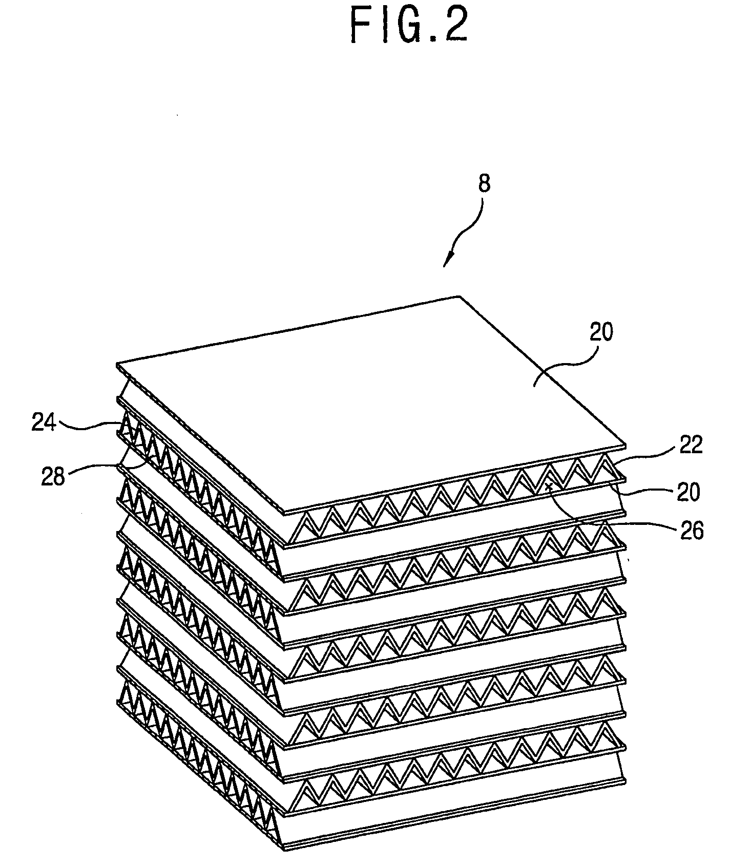 Heat exchanger of ventilating system