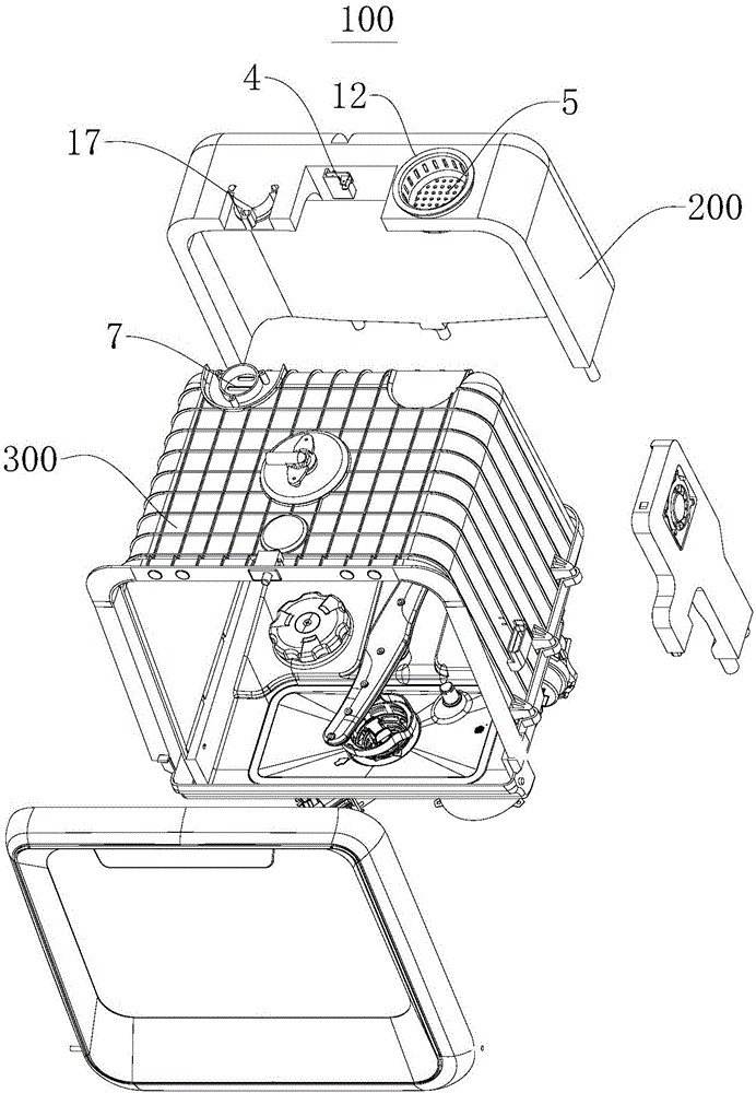 Water tank for dishwasher and dishwasher with water tank