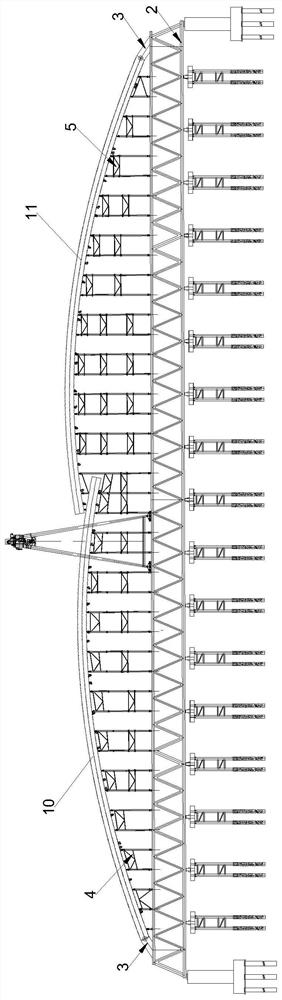 Arch rib construction method