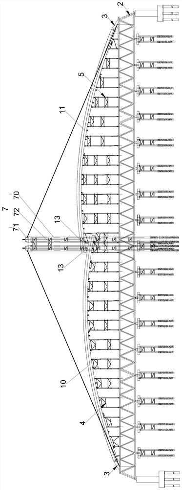 Arch rib construction method