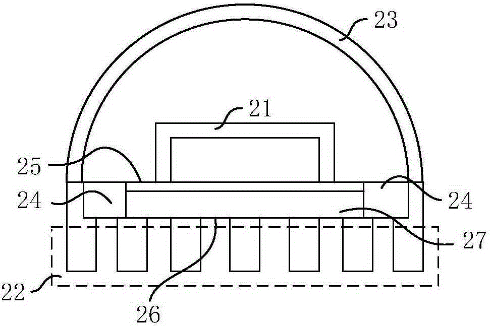 High beam and low beam integrated LED automobile lens