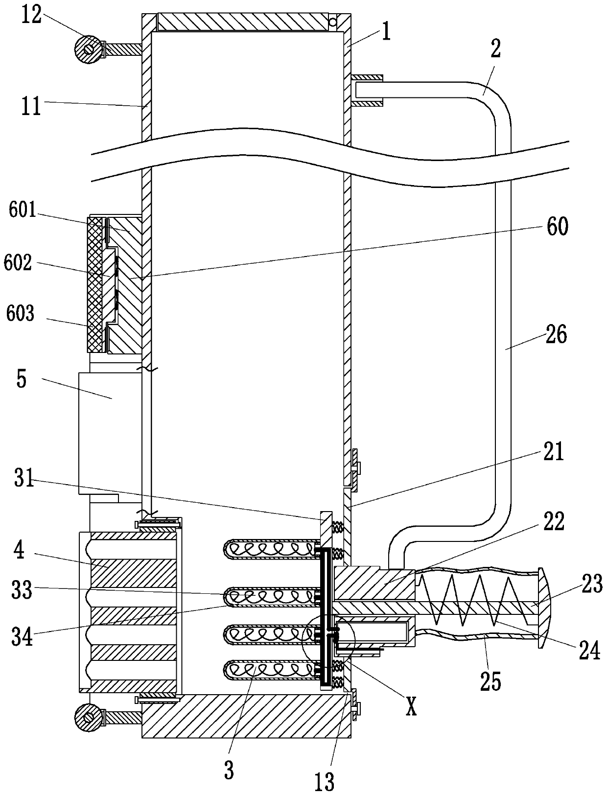 Building wall building wall brick jointing treatment construction device and method