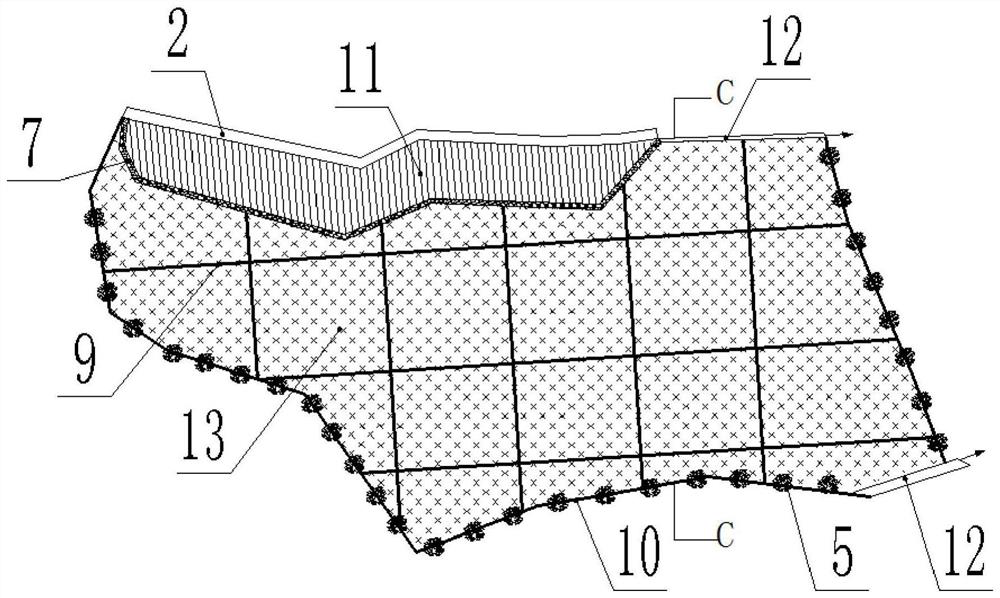 A precipitation management and control system suitable for the restoration and management of mine ecological environment