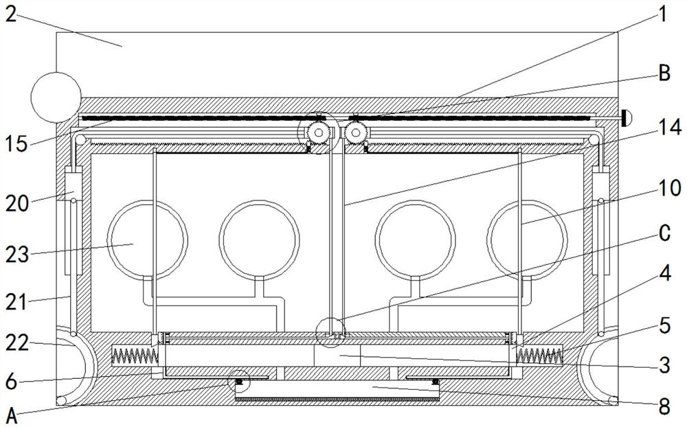 Anti-shaking and anti-collision intelligent instrument and meter box