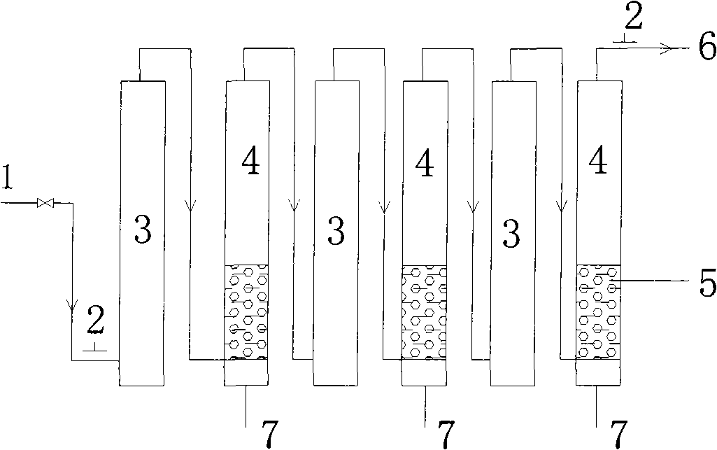 Gas phase oxidation-liquid phase reduction method for absorbing and removing nitrous oxides in exhaust air