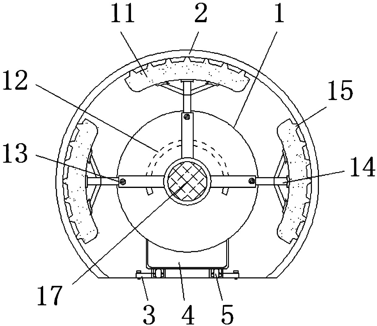 Diameter expansion device for tunnel segment demolition