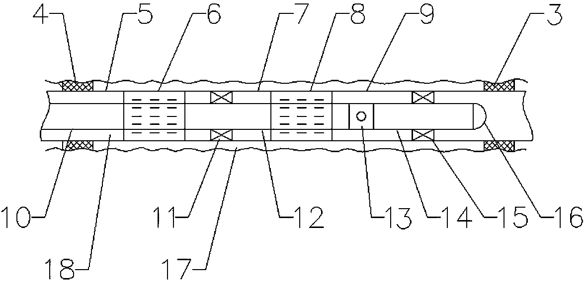 Classified acid pickling acidification method of horizontal well