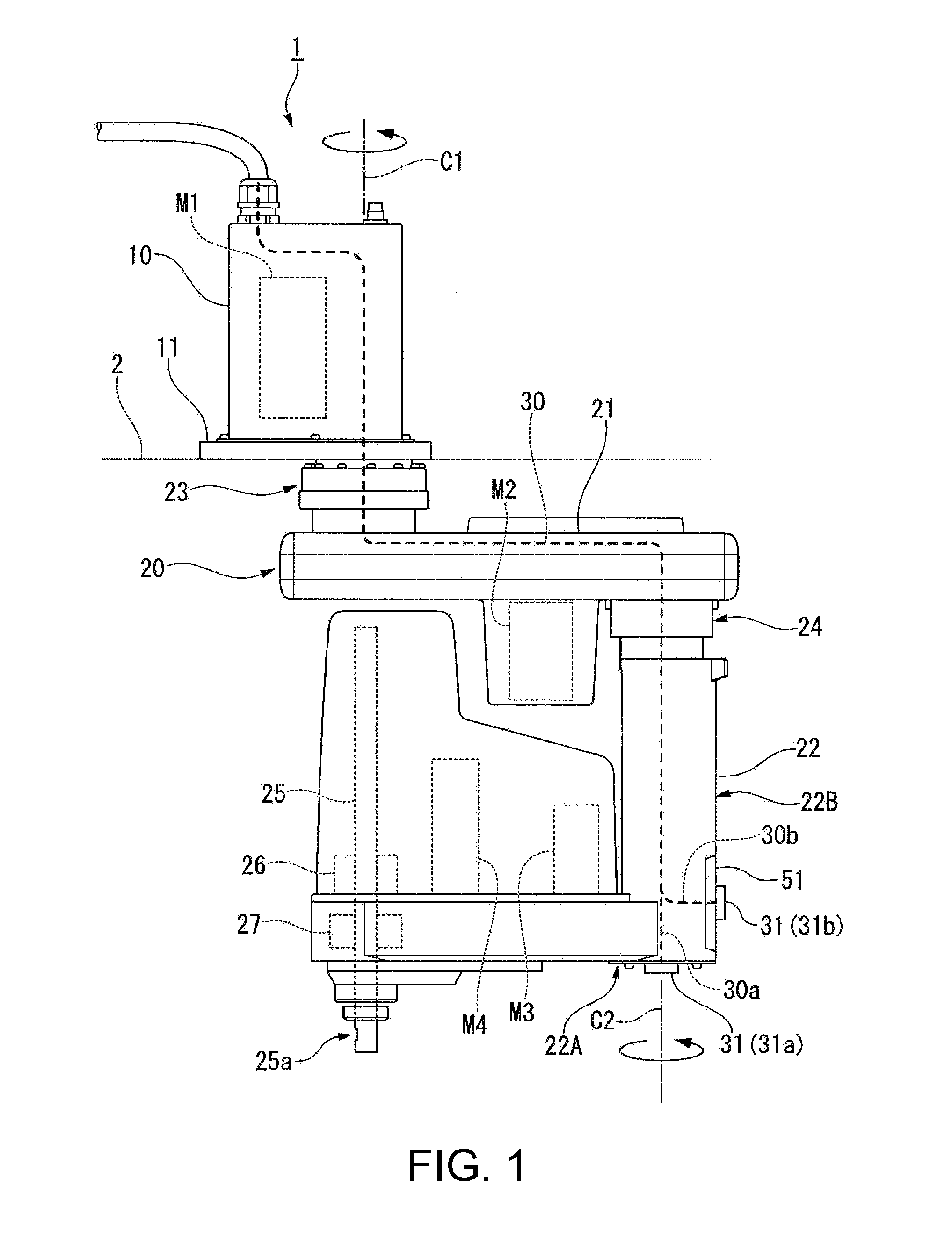 Ceiling mounted robot