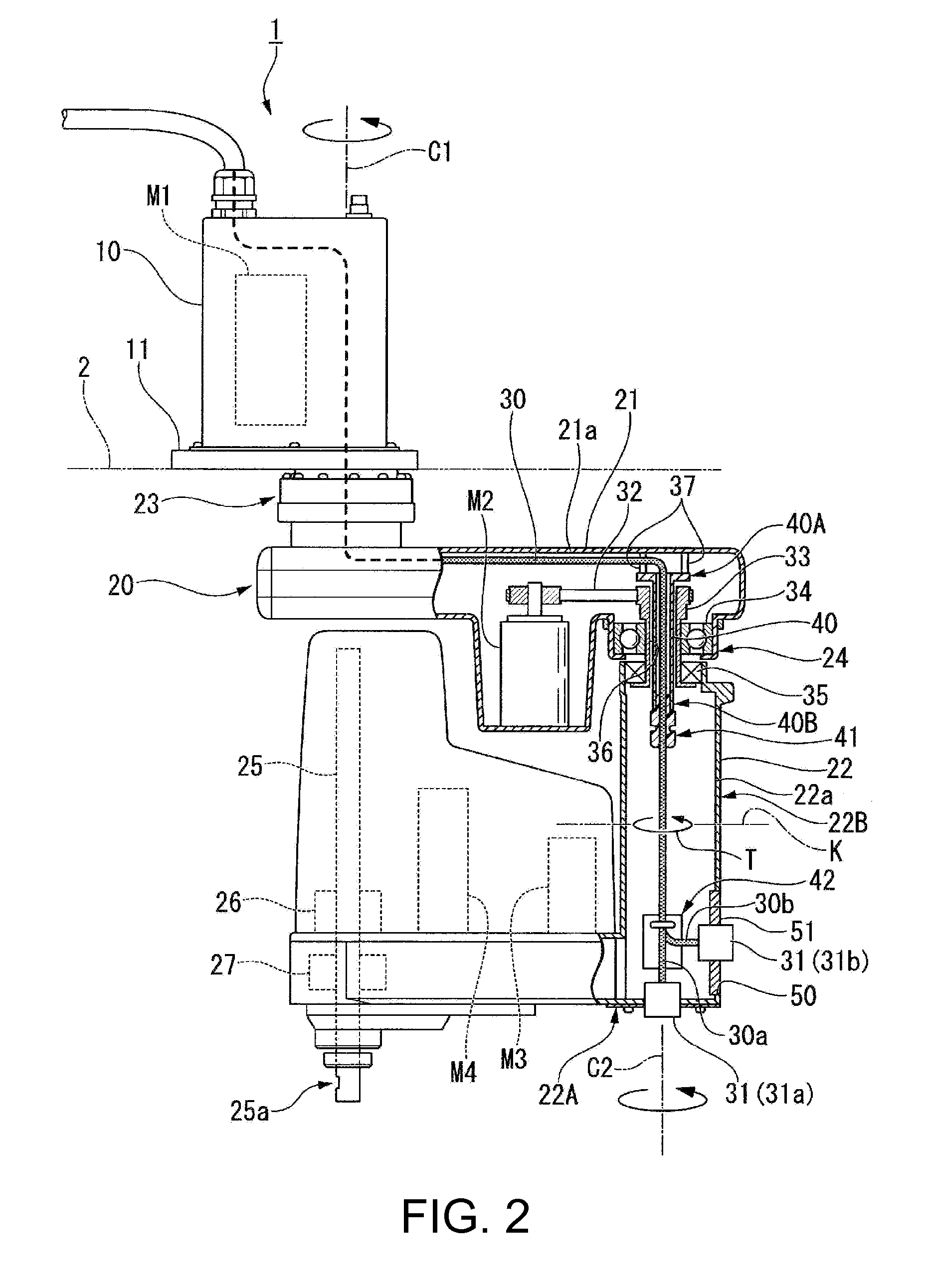 Ceiling mounted robot