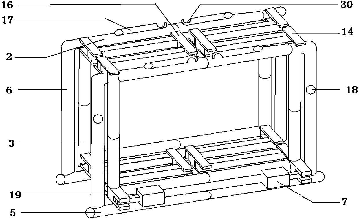 Frame folded laundry rack