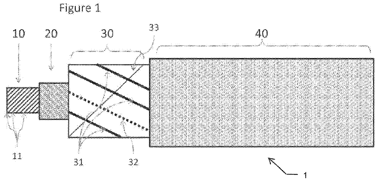 High strength tether for transmitting power and communications signals