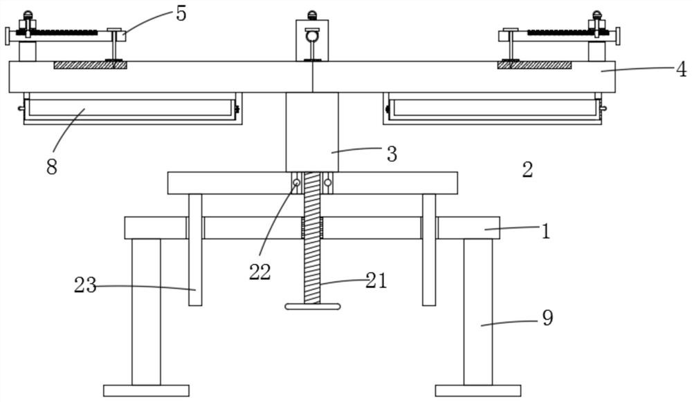 Adjustable drawing device for architectural design