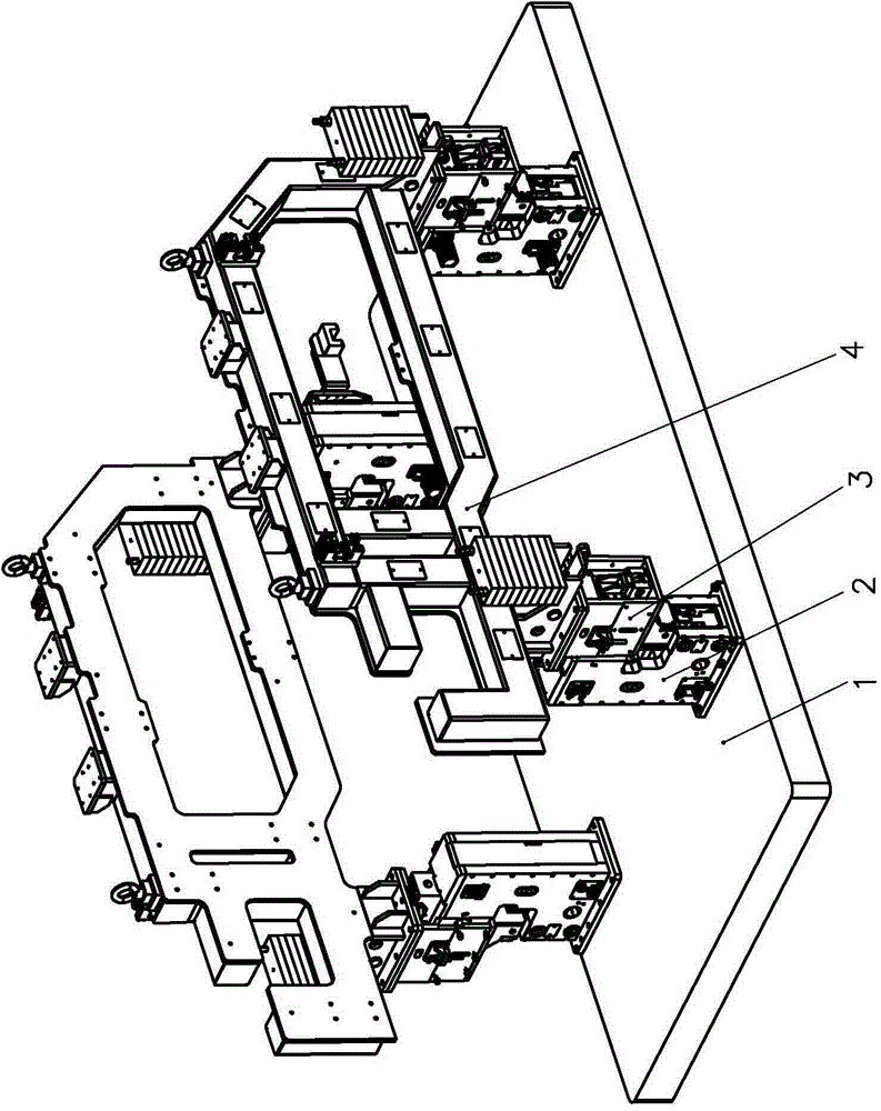 Locating and clamping system for body-in-white welding total-splicing clamp