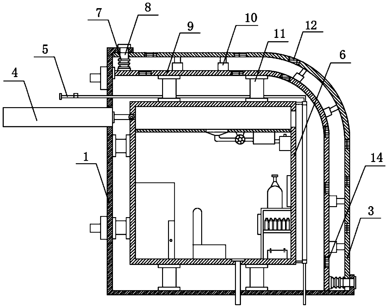 Explosion refuge safety house for thermal power plant