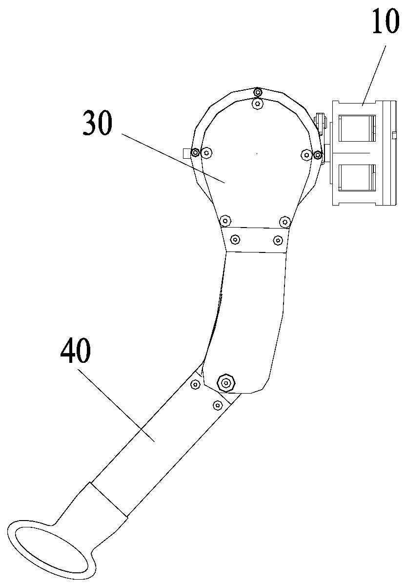 Four-legged robot leg structure and robot