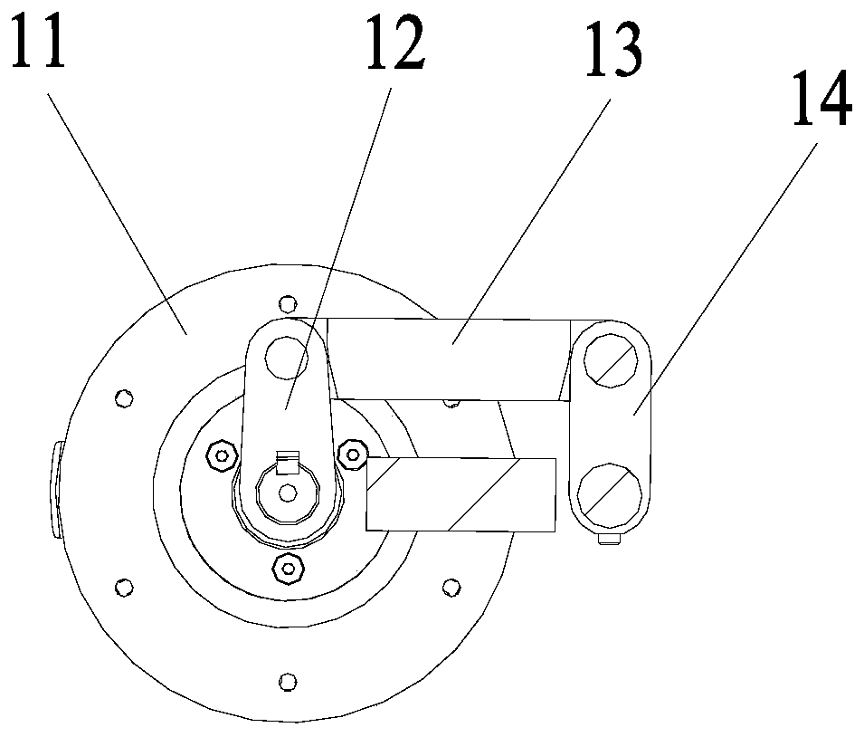 Four-legged robot leg structure and robot