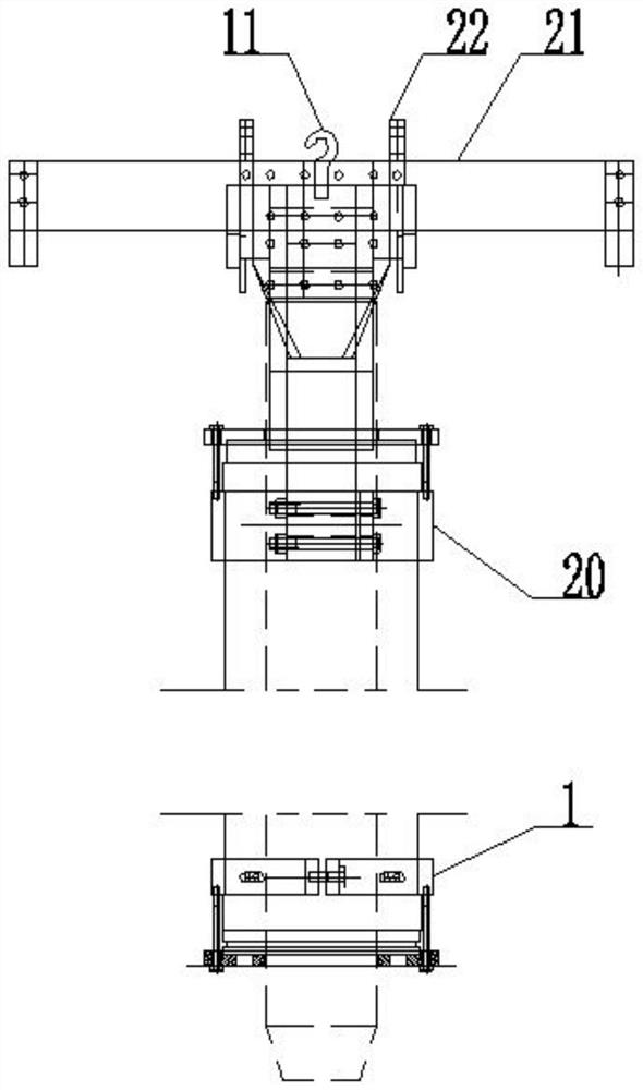 A new type of electroplating hanger for the inner wall of the oil cylinder