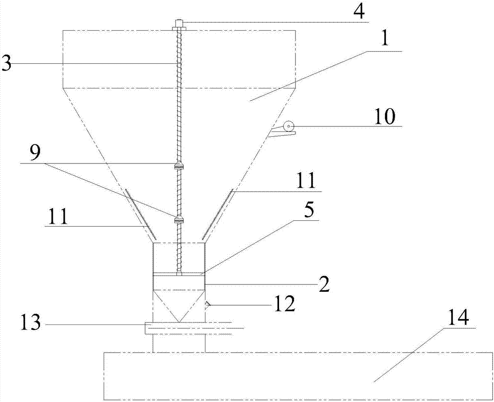 Spiral loosening knife device of coal bunker