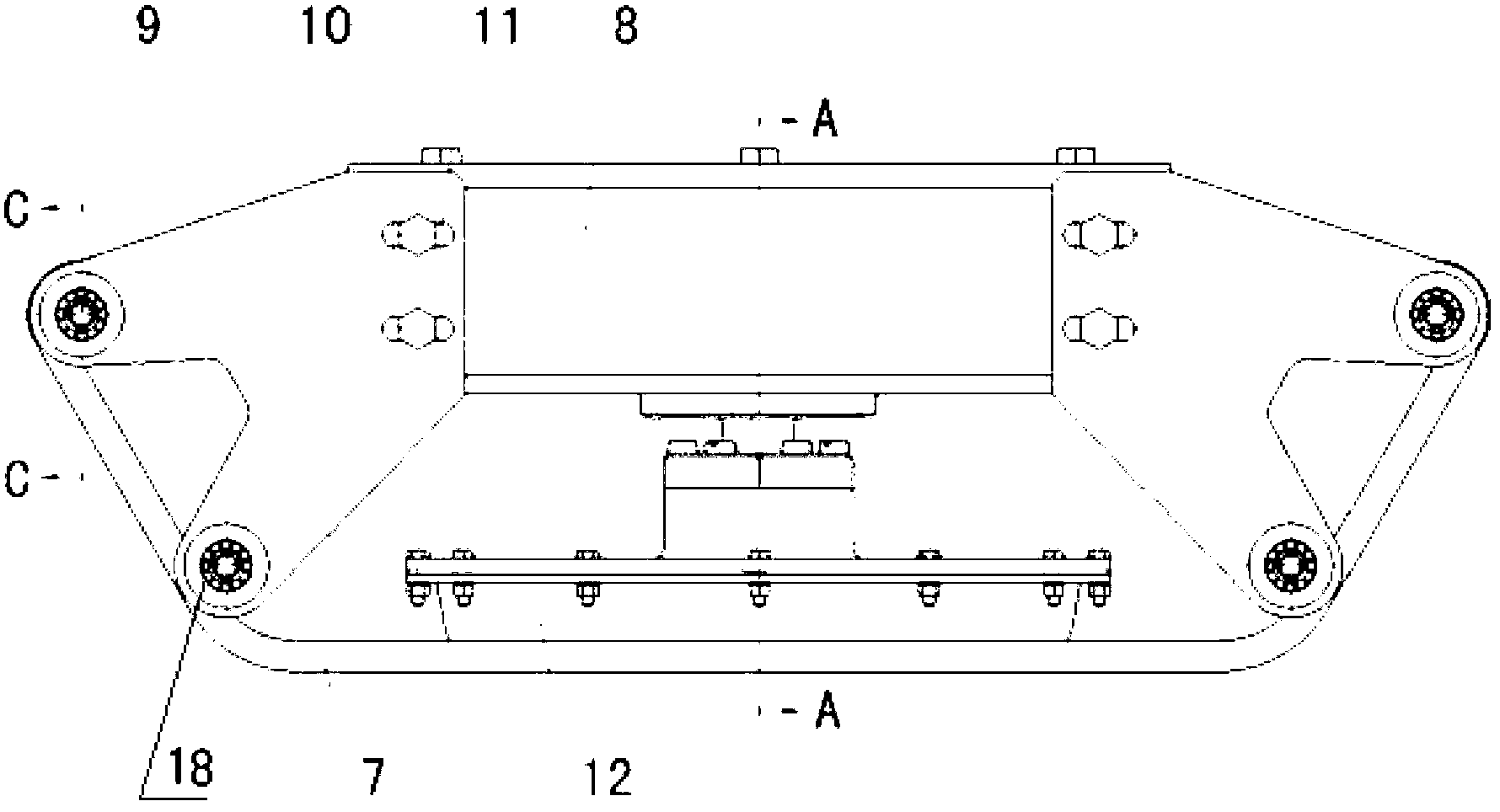 Air cushion structure and air cushion carrier vehicle