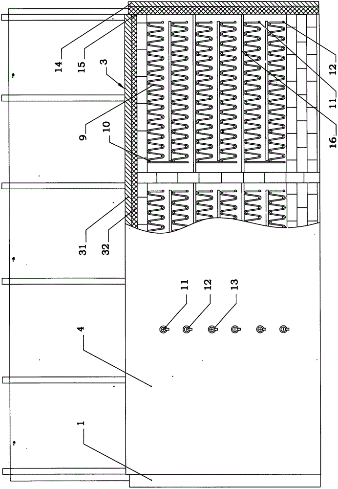 Electric heating furnace