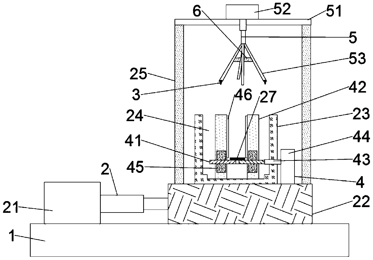 A four-pin electrode package positioning device for capacitors