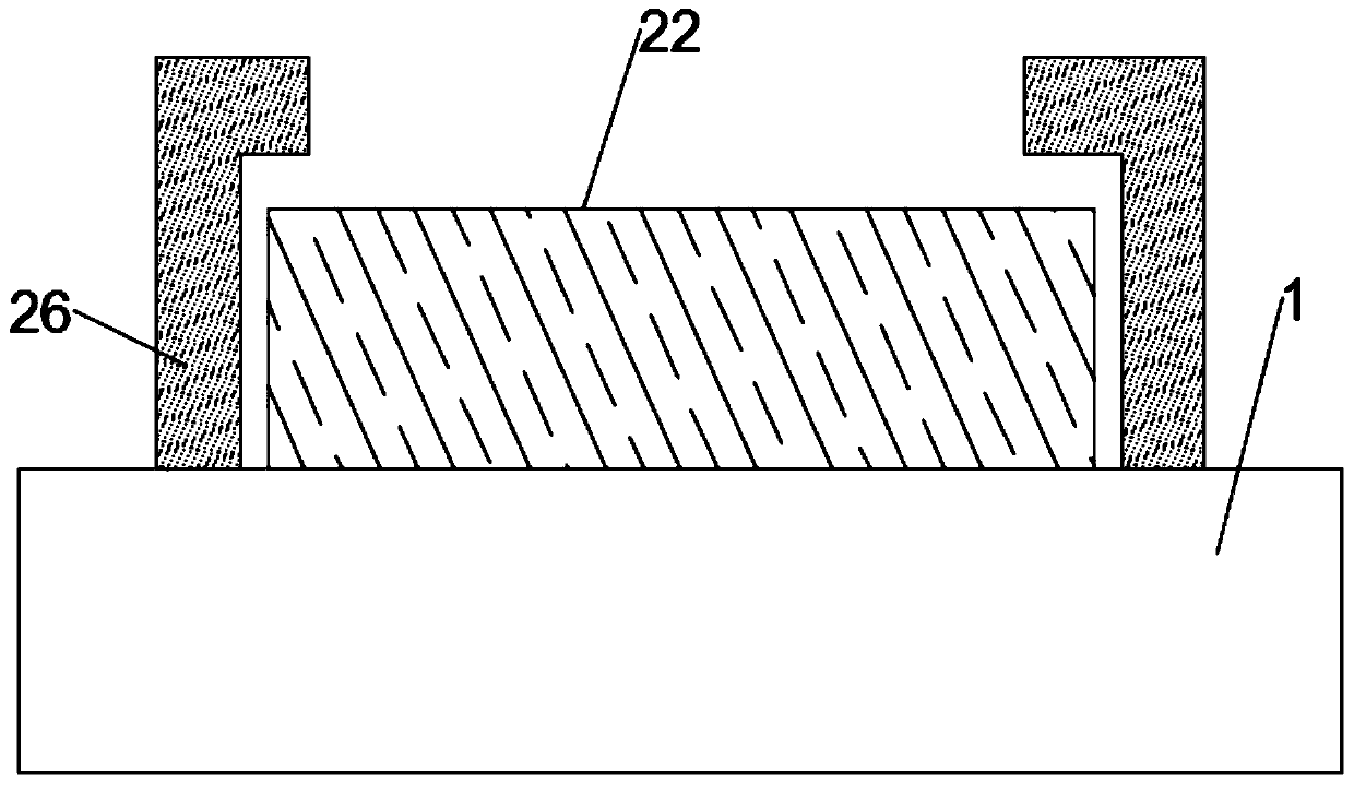 A four-pin electrode package positioning device for capacitors