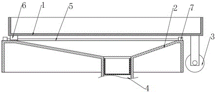 Drawer-type vegetable-serving water tank of automatic cooking equipment