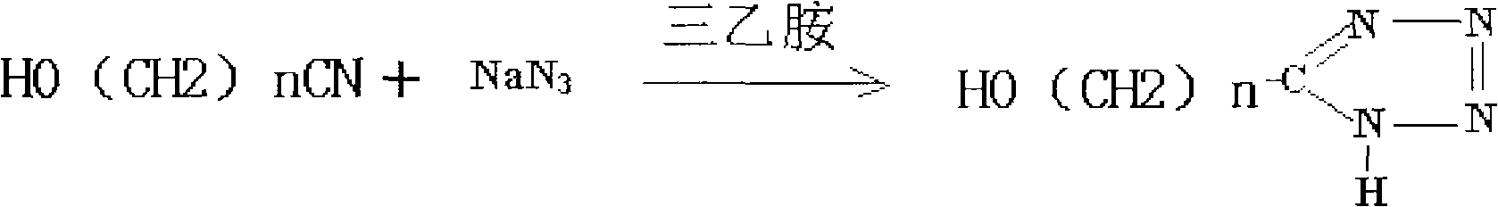 High-pressure production method of 5-hydroxyl alkyl tetrazole