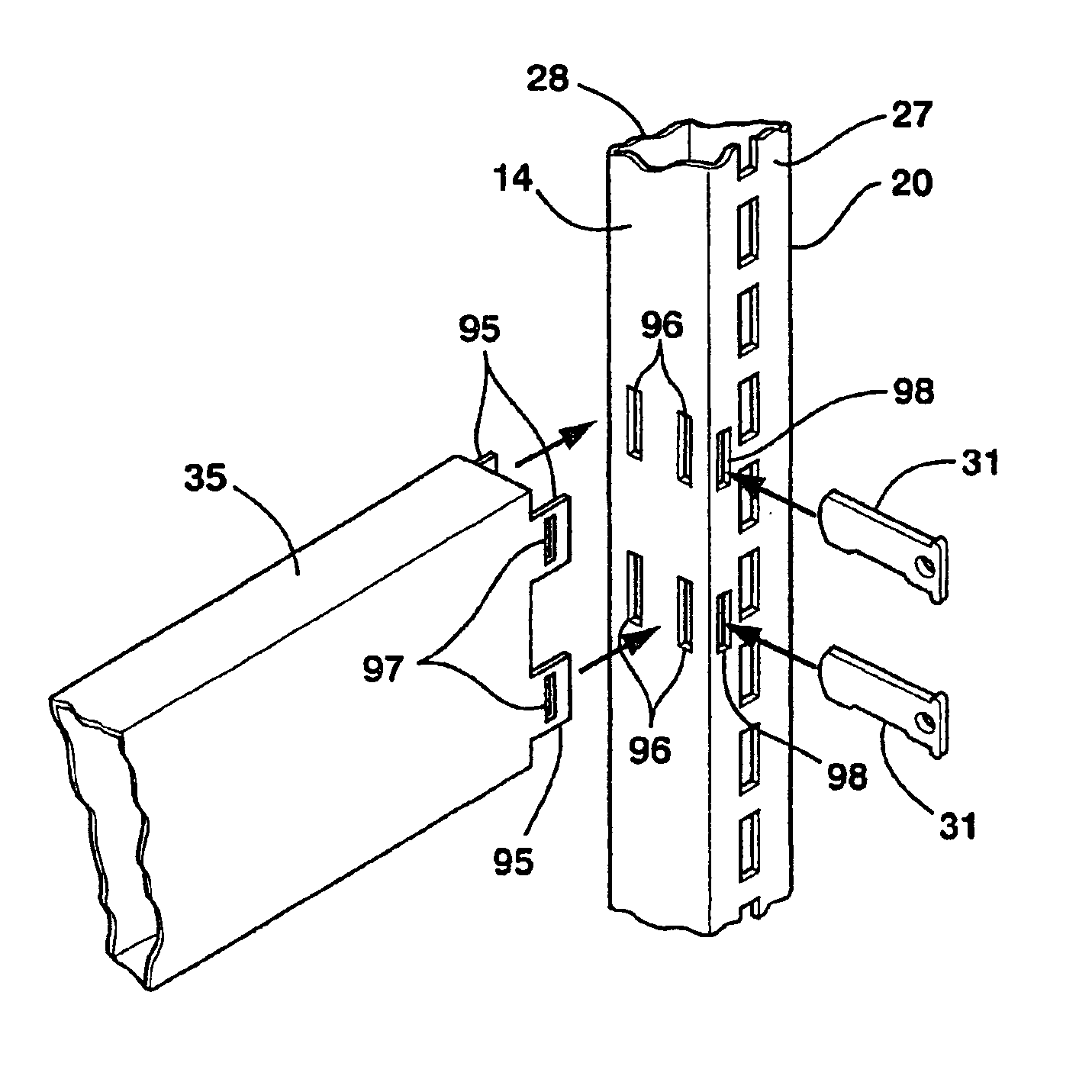 Knock-down portable partition system