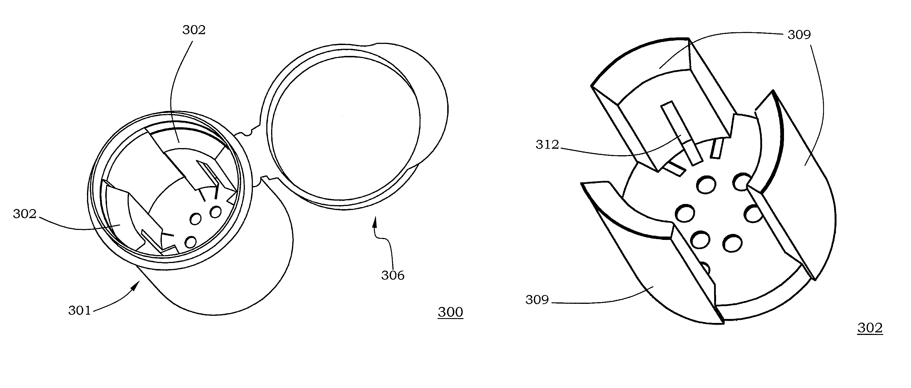 Desiccating container