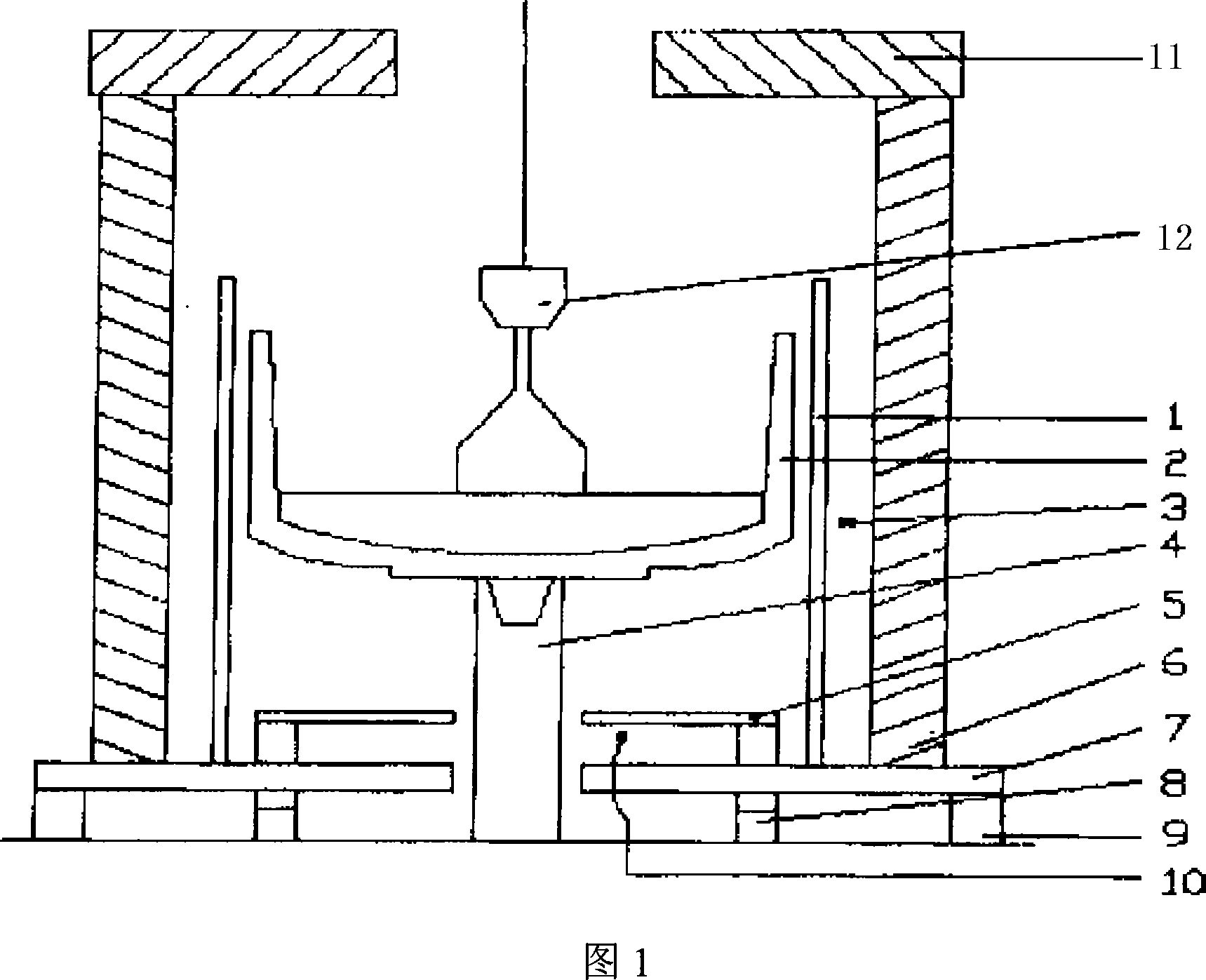 Technique and arrangement for low dislocations germanium mono-crystal with crucible lowering down czochralski method