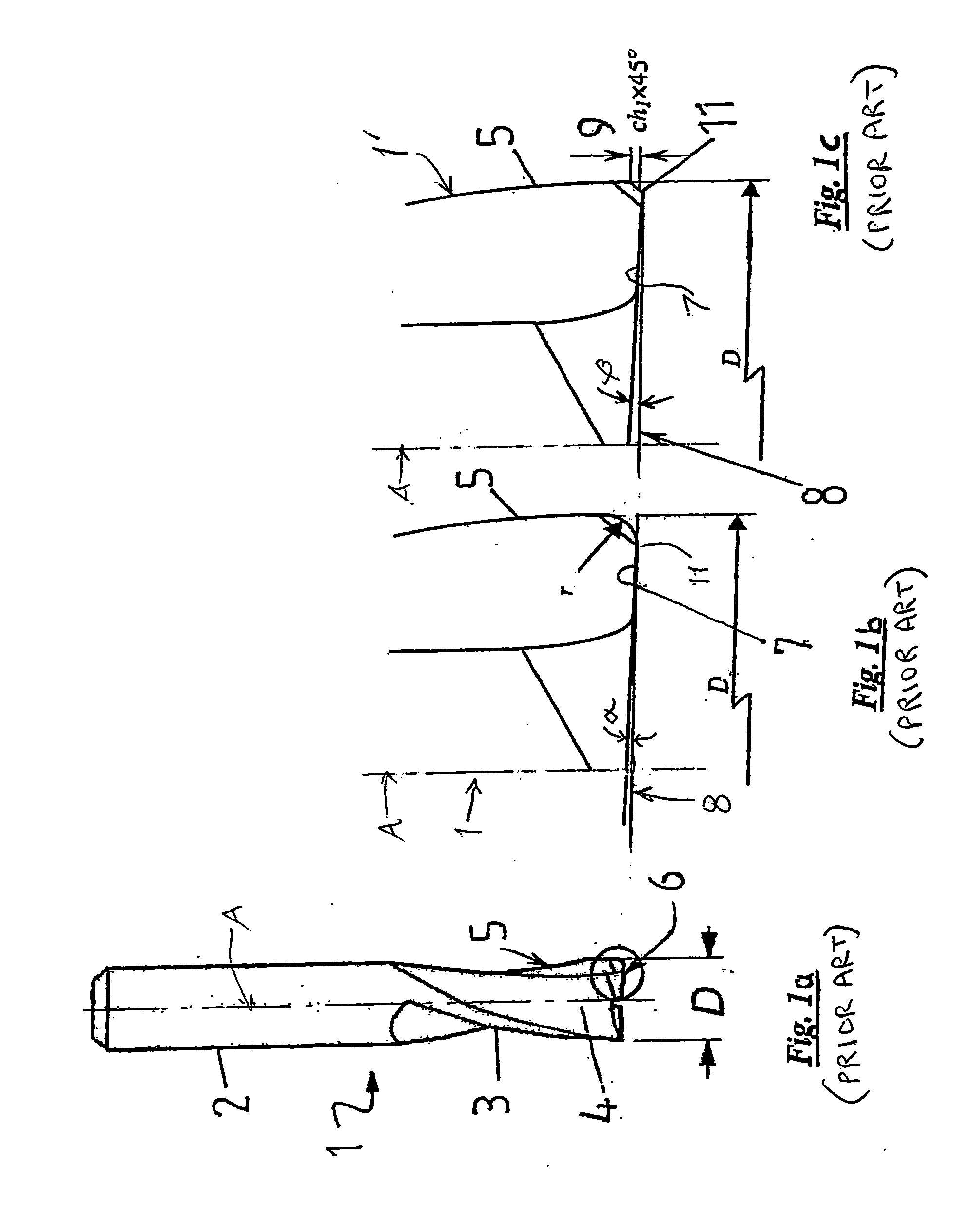 Shank milling cutter having a wiper radius