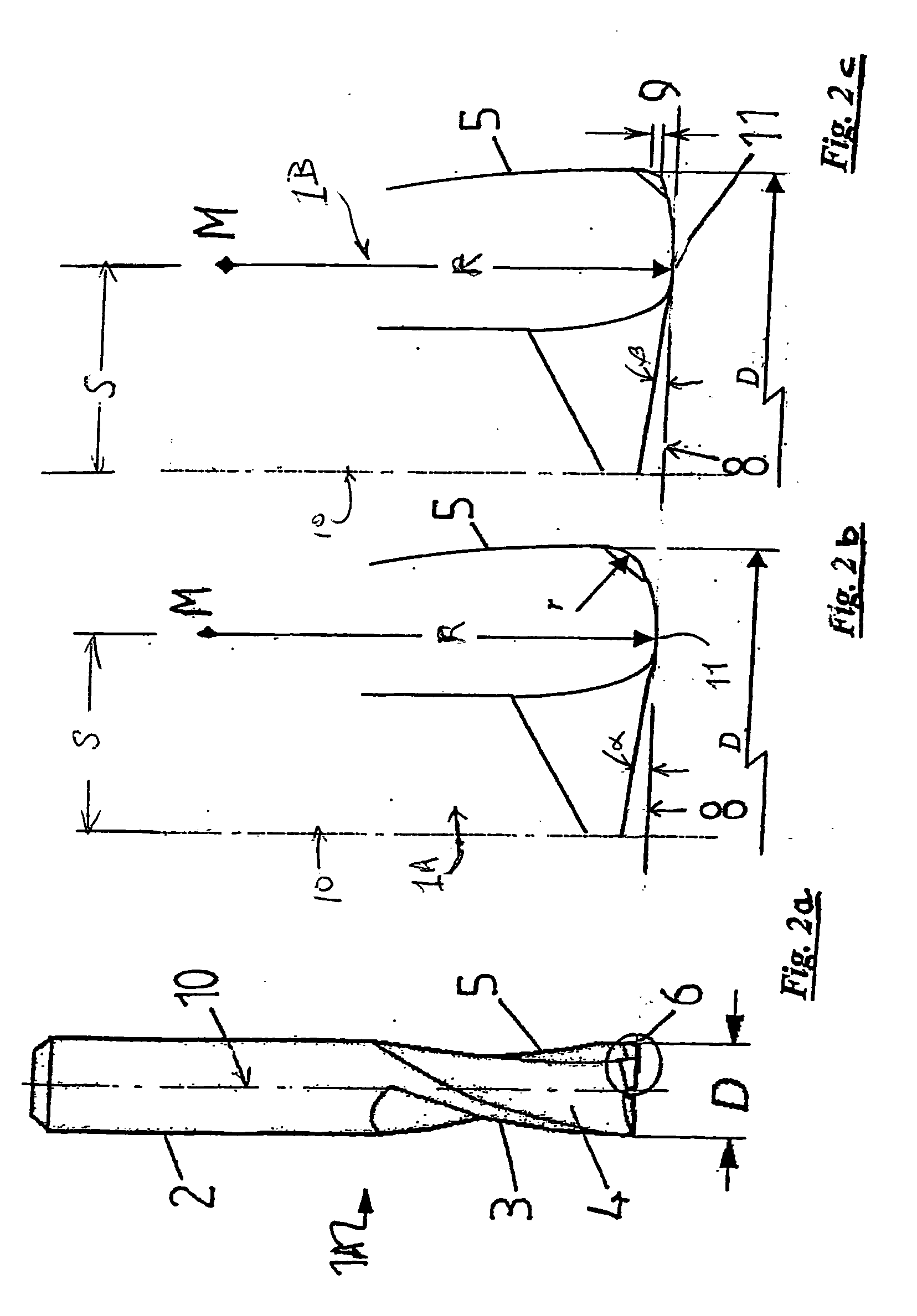 Shank milling cutter having a wiper radius