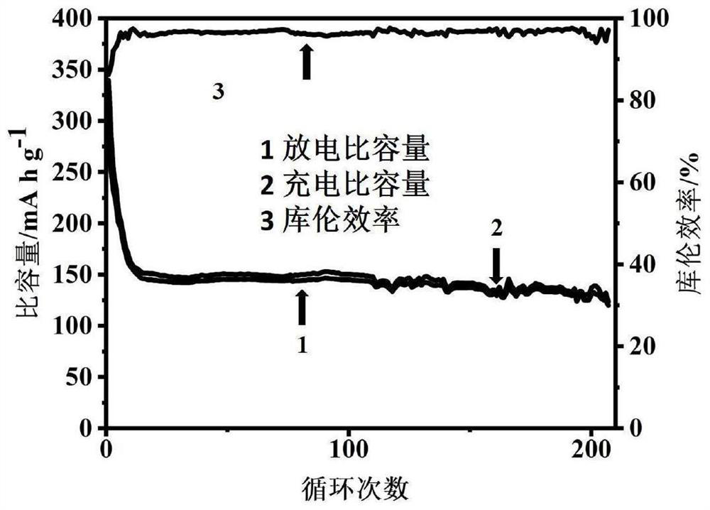 Self-supporting carbon nanofiber loaded molybdenum disulfide composite material as well as preparation method and application thereof