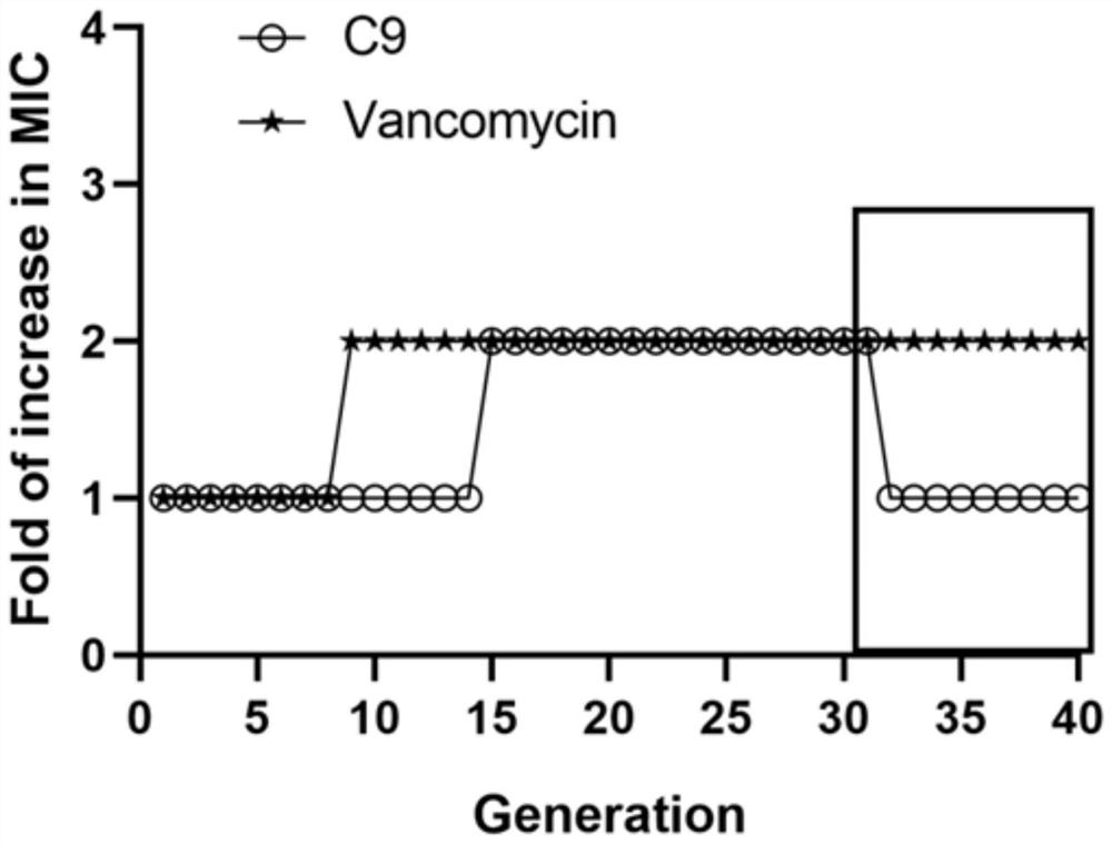 Cationic peptide C9 and application thereof