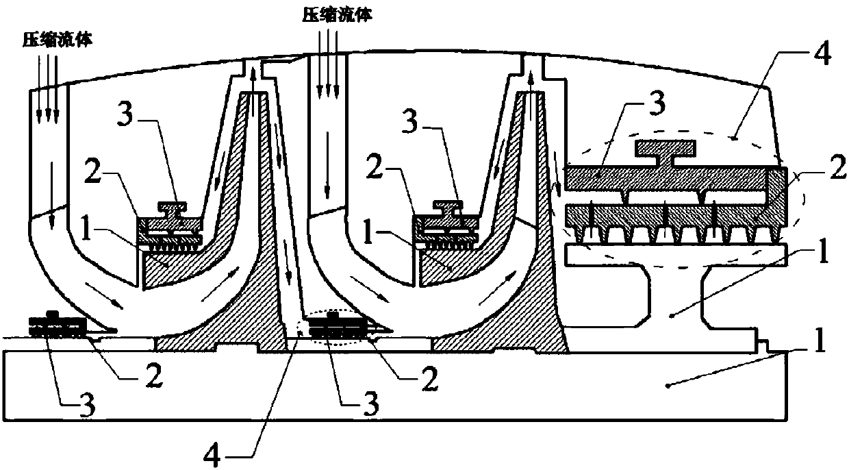 A self-stopping and converging rotary sealing structure