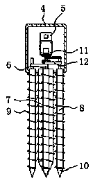 Ant-seismic signal tower capable of realizing illumination, provided with photovoltaic structure and used for communication