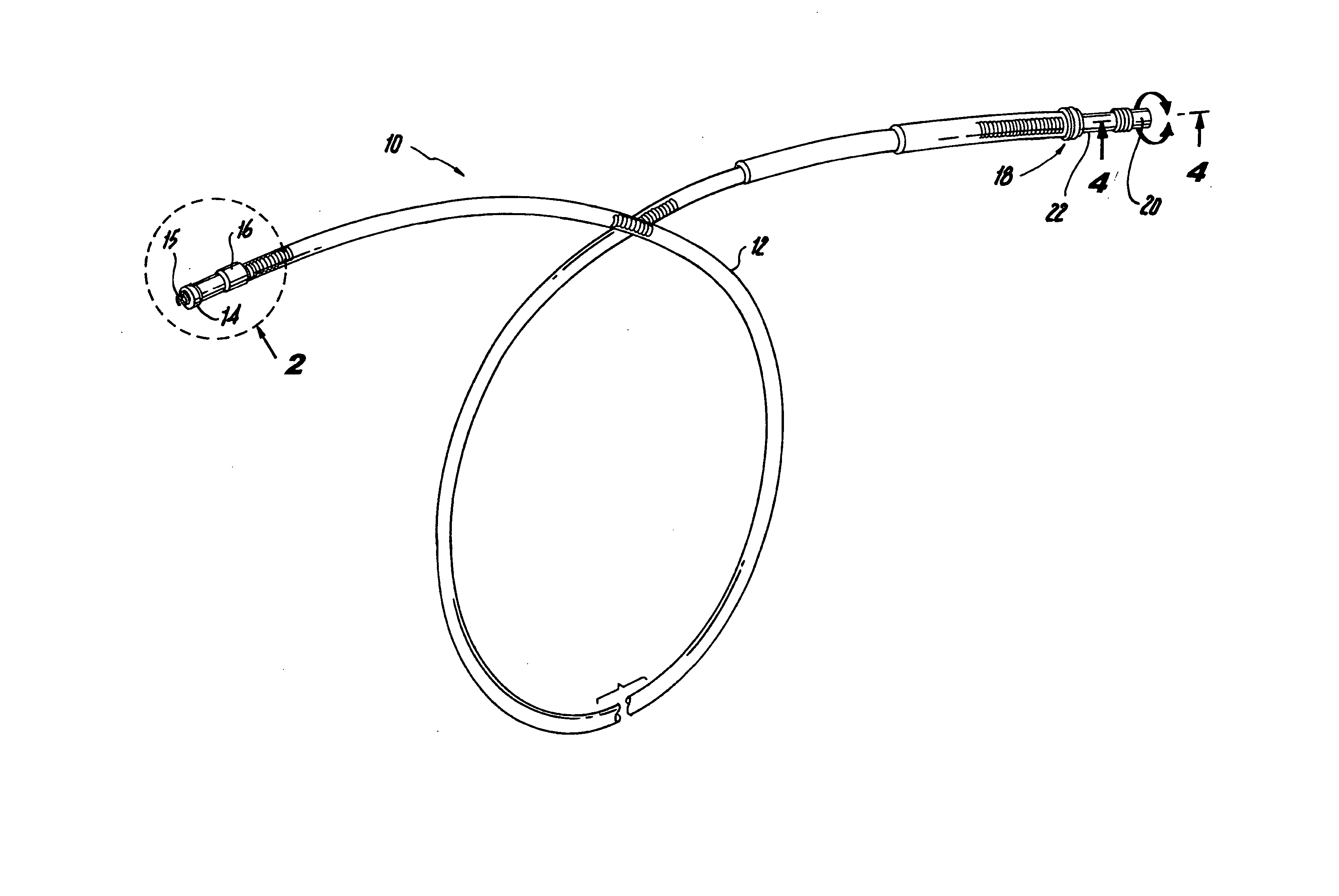 Low profile active fixation cardiac lead having torque transmitting means